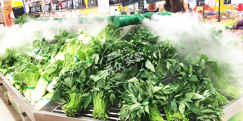超声波雾化机在超市蔬菜保鲜的应用