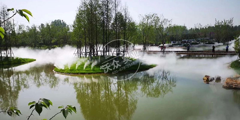 漯河小南湖公园雾森系统应用