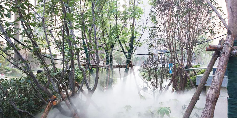 郑州国际城五期云霞菲雾造景降温系统