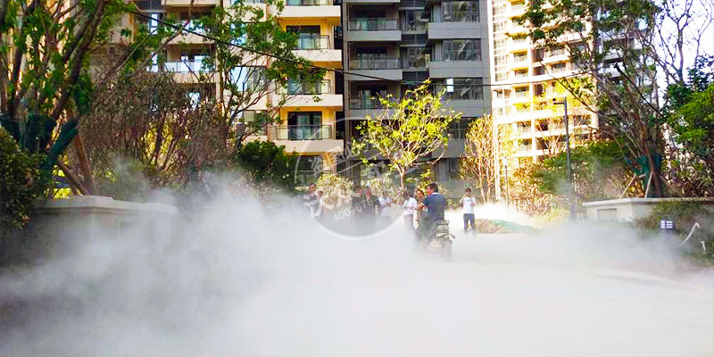 郑州国际城五期降尘除霾系统